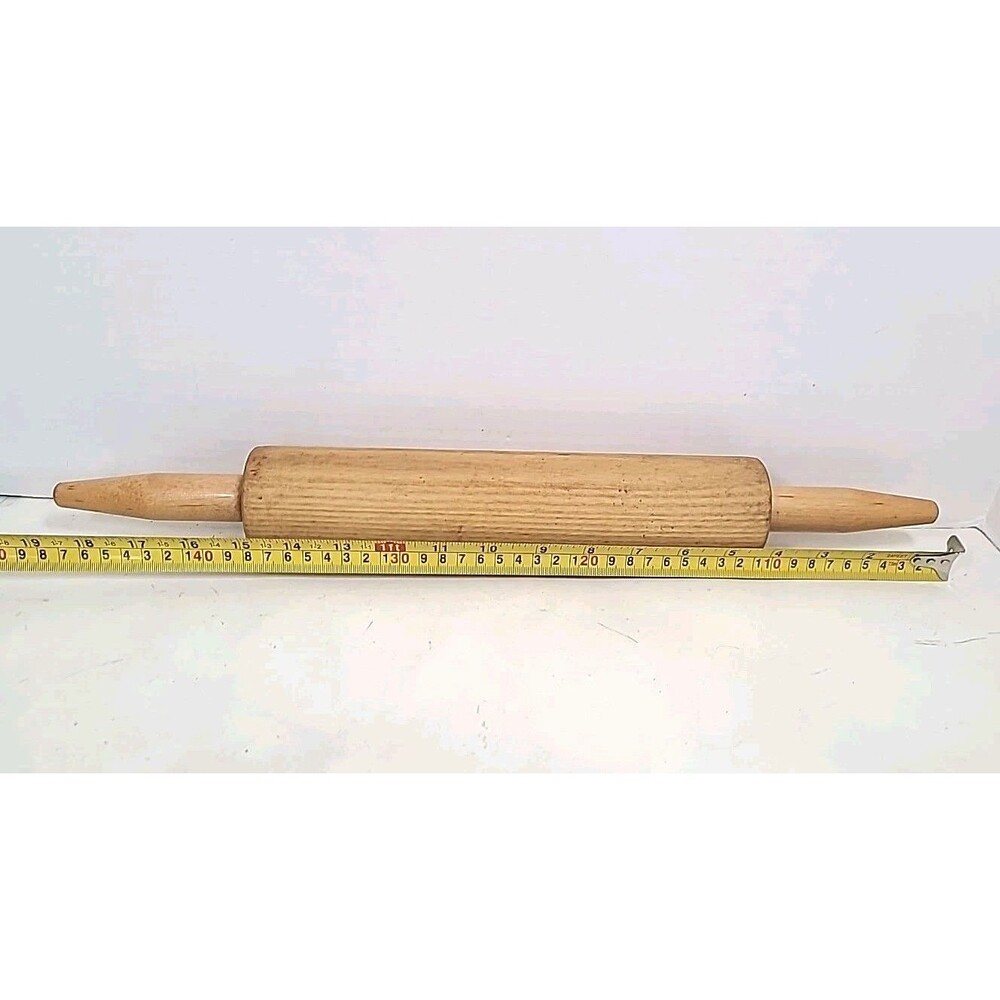 Vintage Wood Rolling Pin 19"
